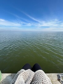 No amount of cold will keep me away from the water 🥰