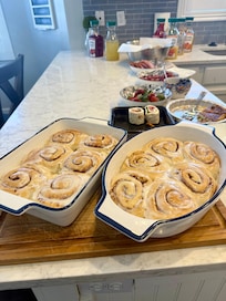 Lots of counter space which was perfect for our traditional family Christmas brunch.