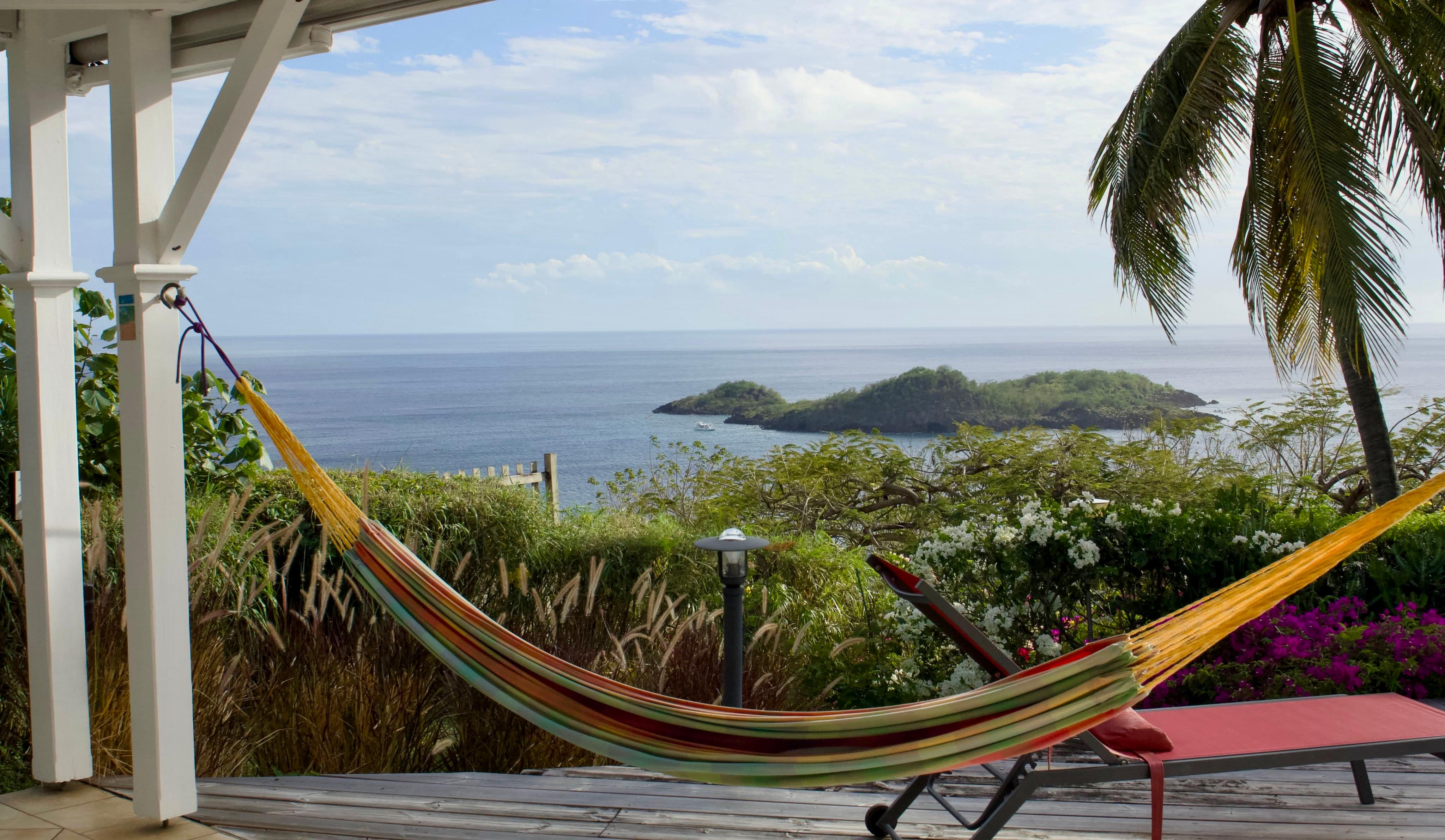 Cozy hammock for lazy afternoons.