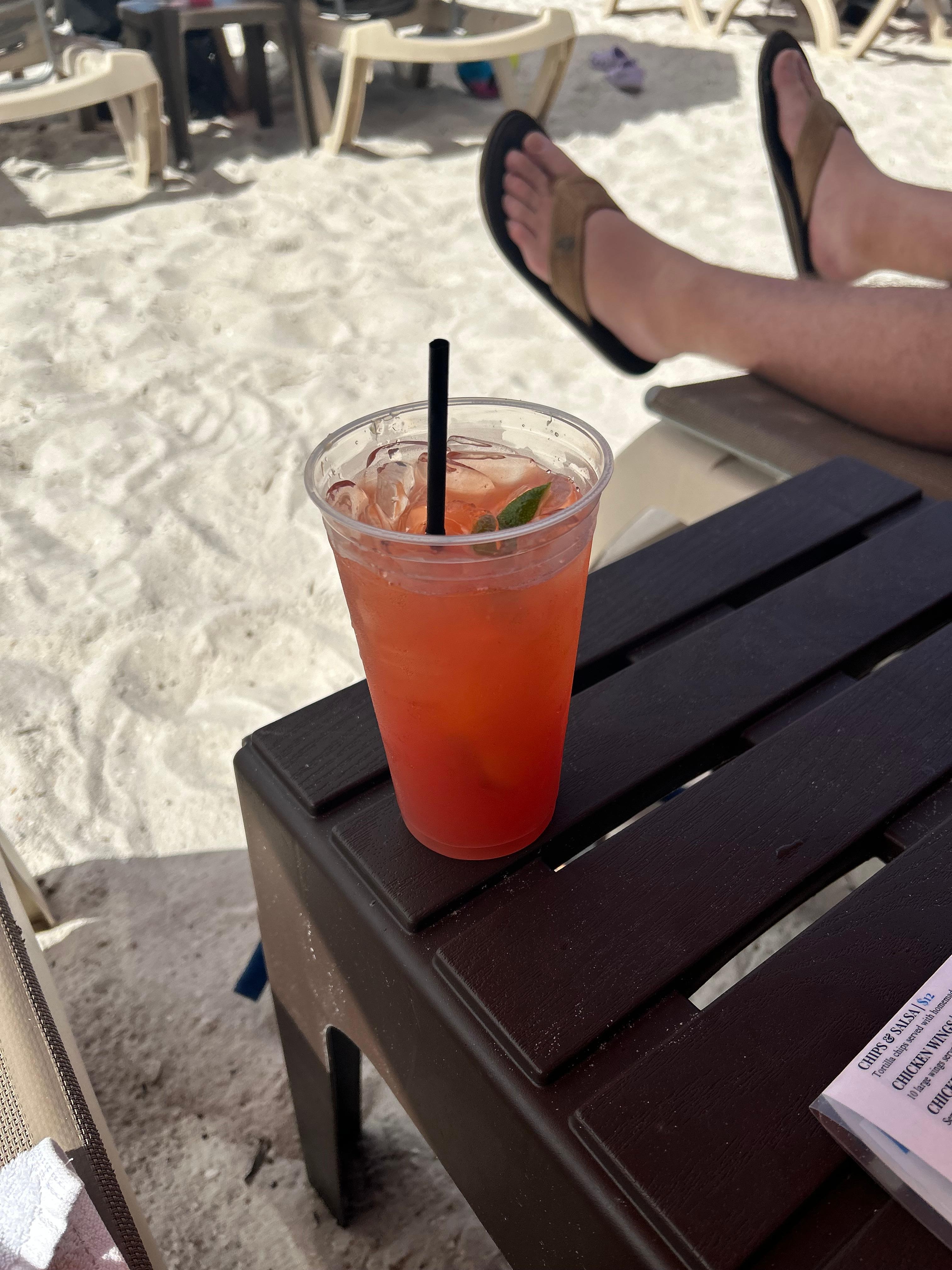 Beach service cocktail for $10