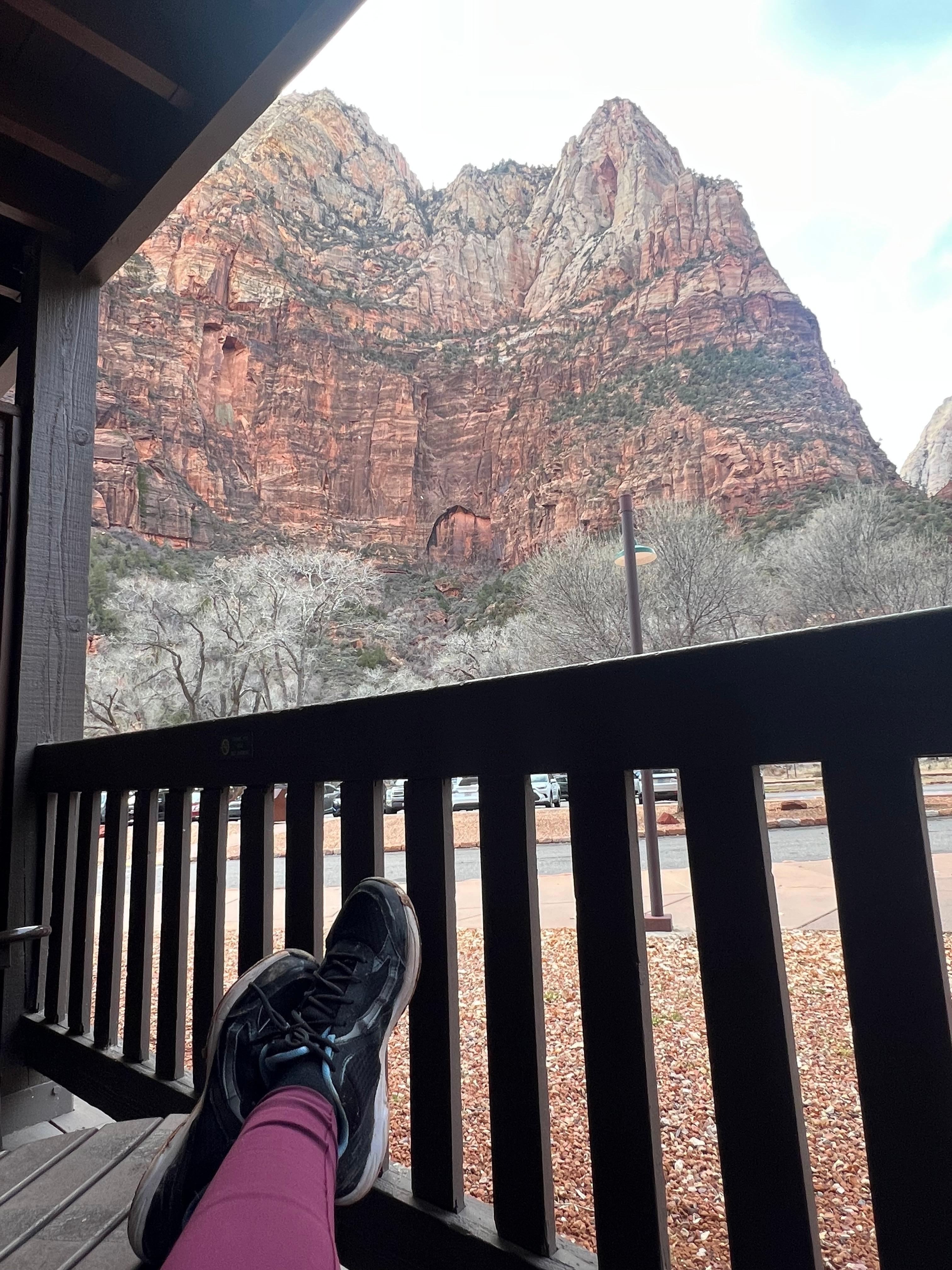 My view from our balcony! A lovely way to wake up each morning!