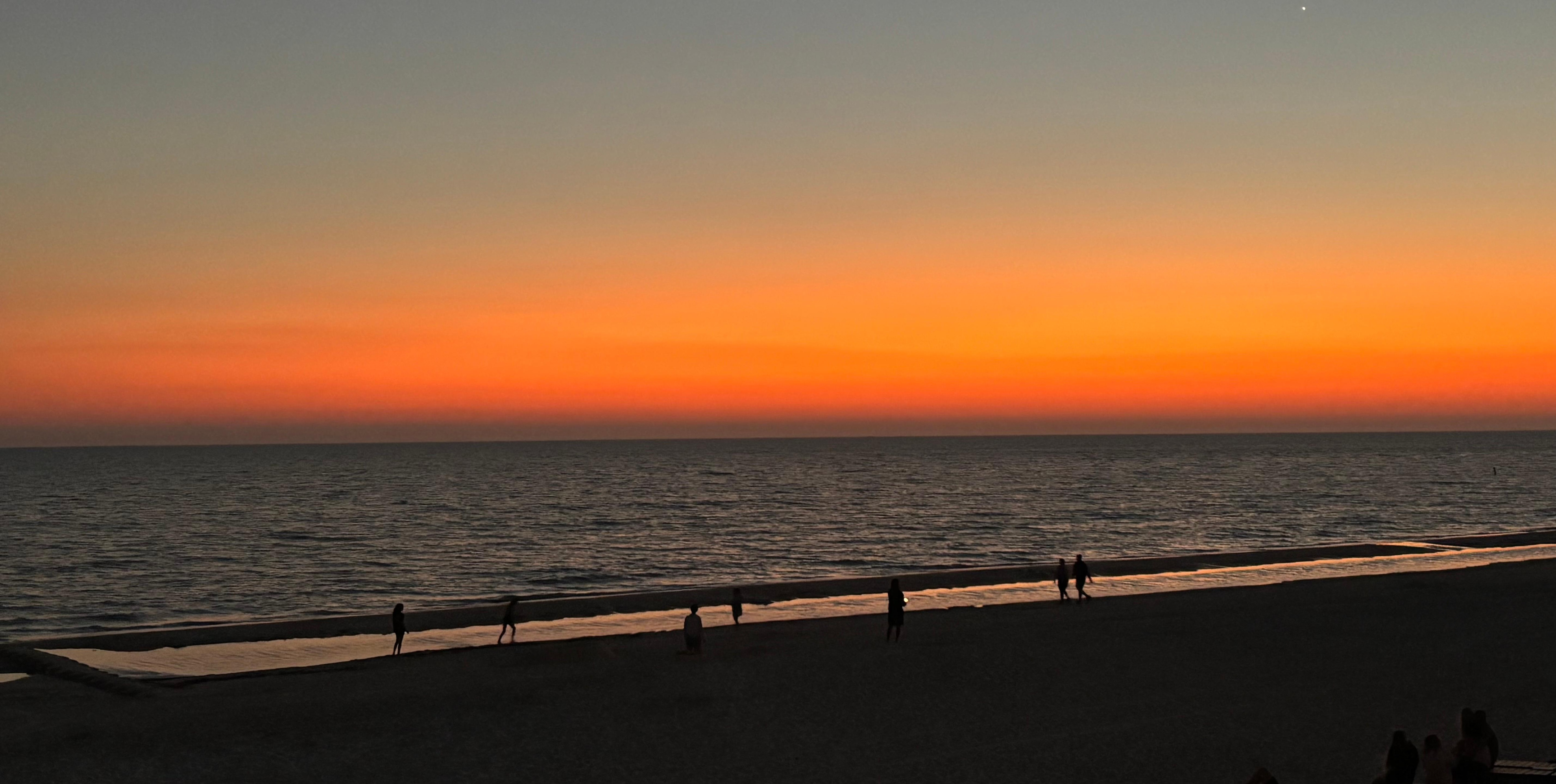 Sunset from the balcony.