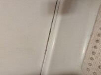 dirt around tub