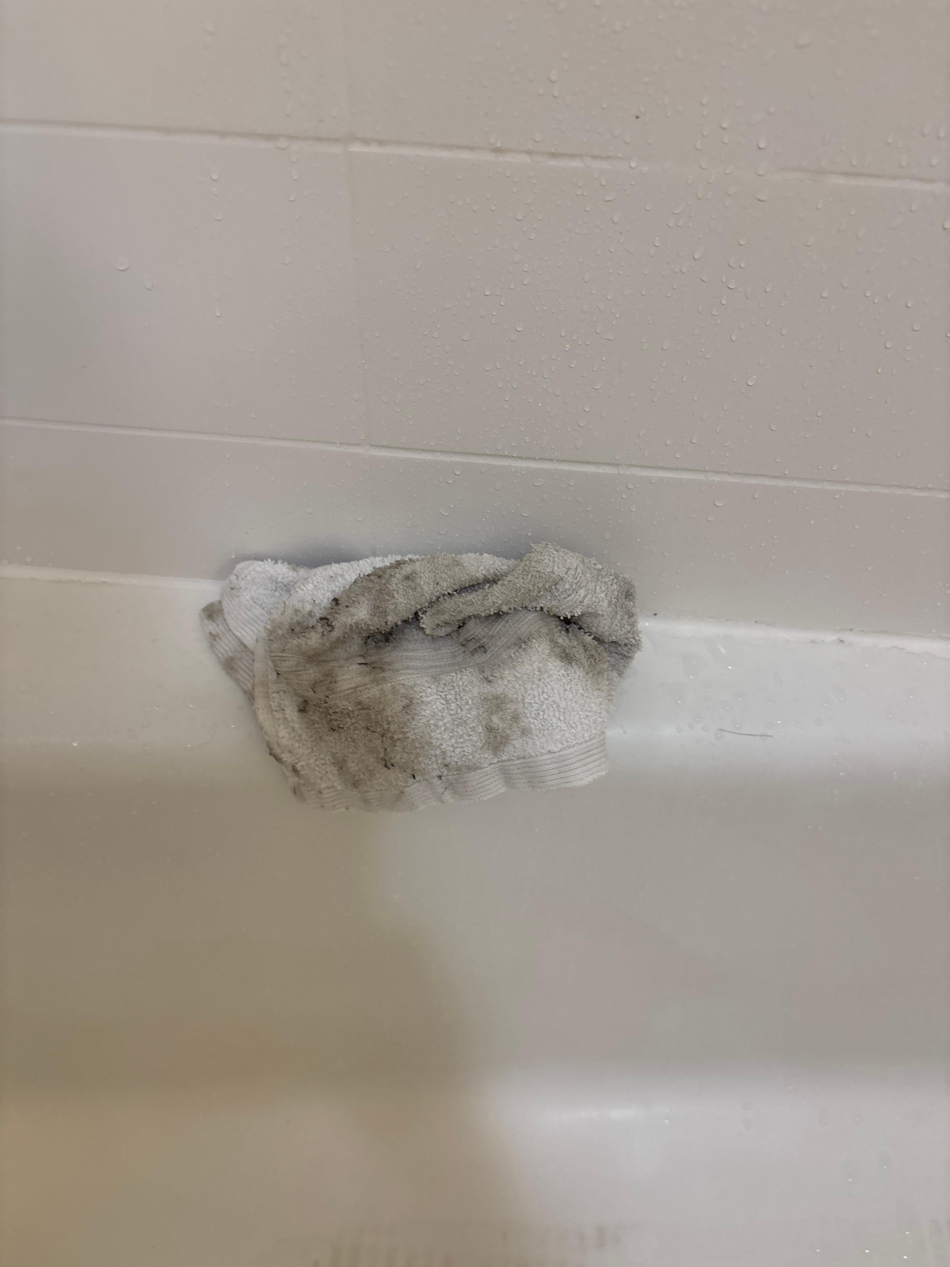 Had to wipe room a/c down