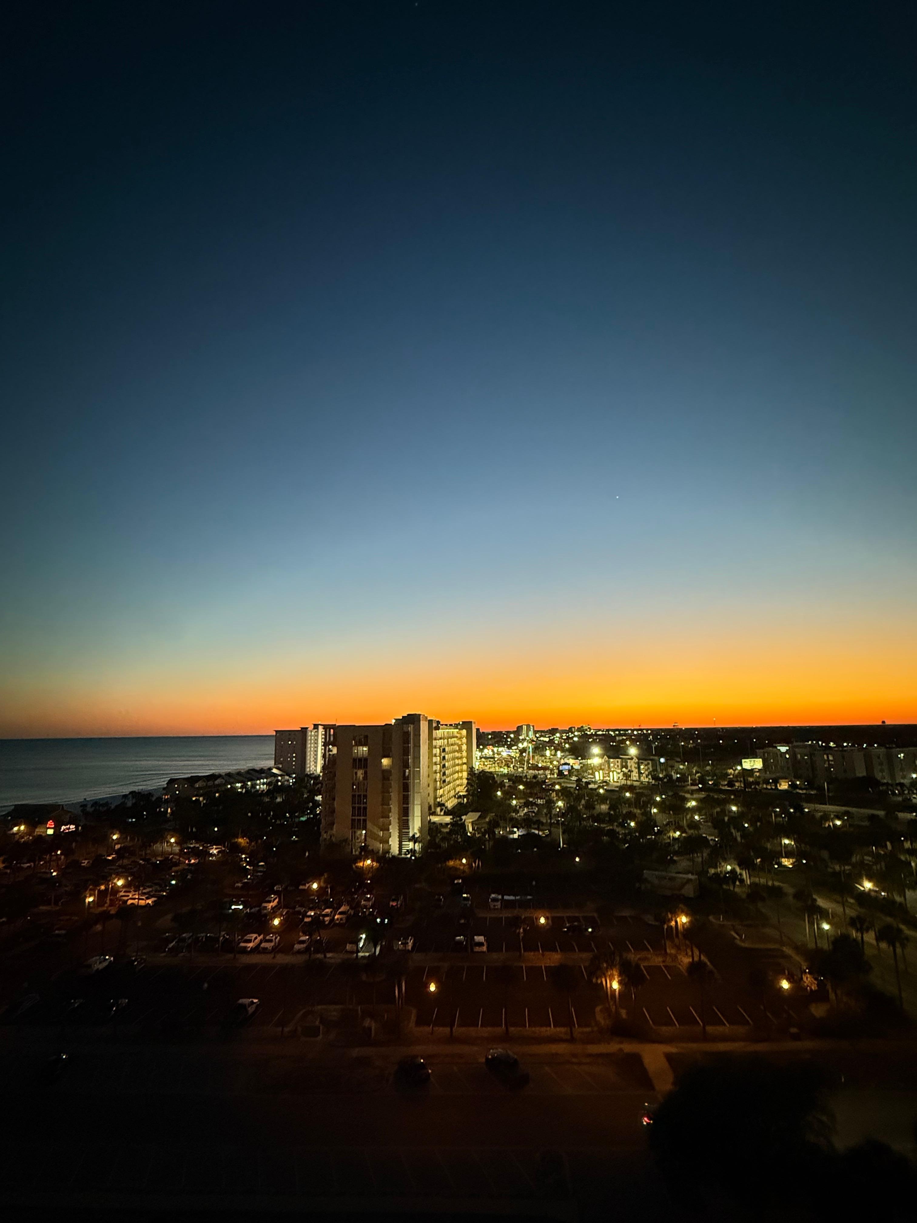 Sunset view from balcony!