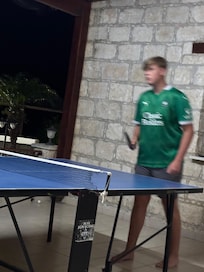 Table Tennis Table on Veranda