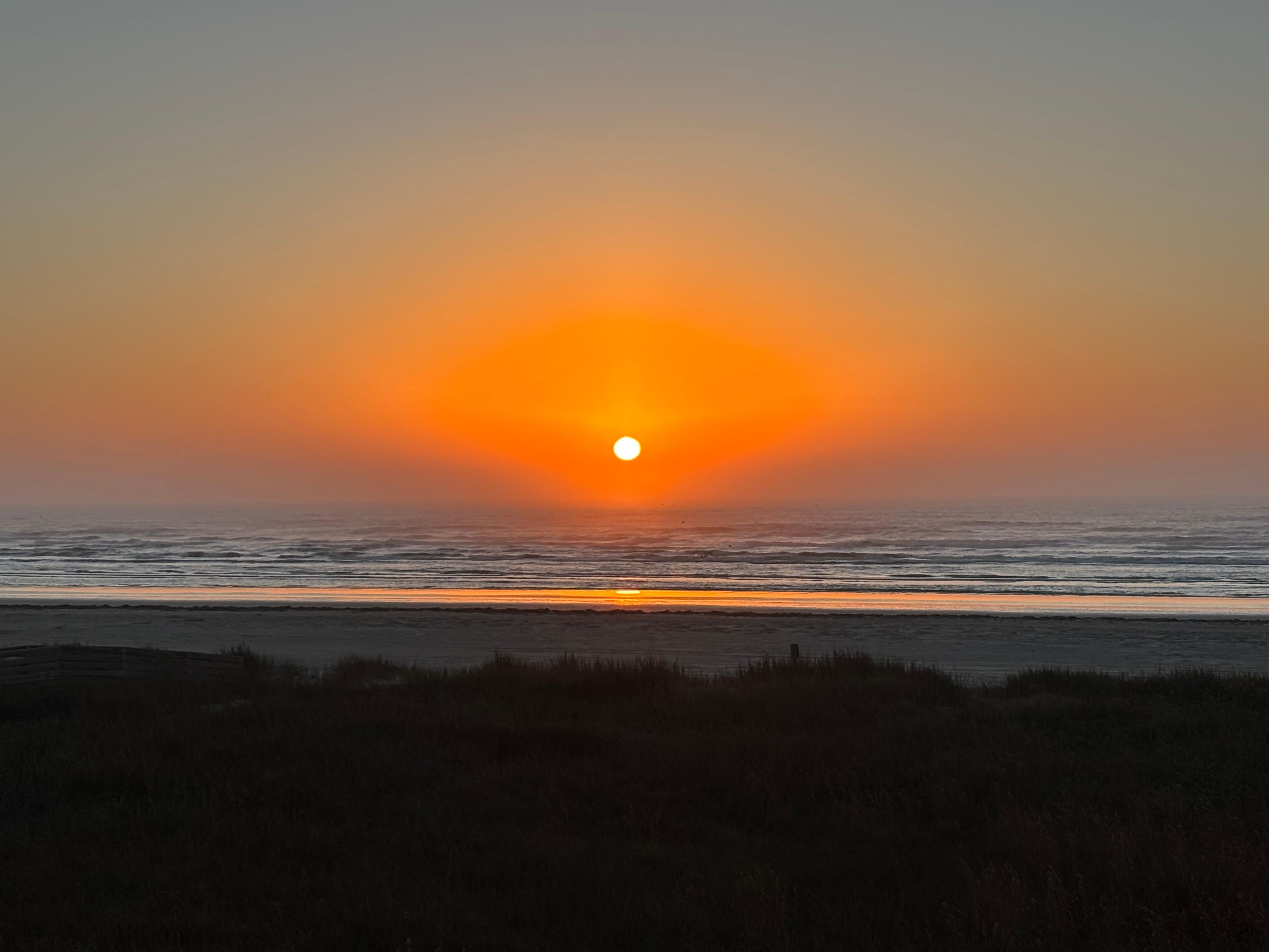 Awesome beach sunrise