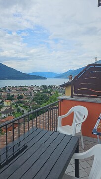 Blick vom unteren Balkon