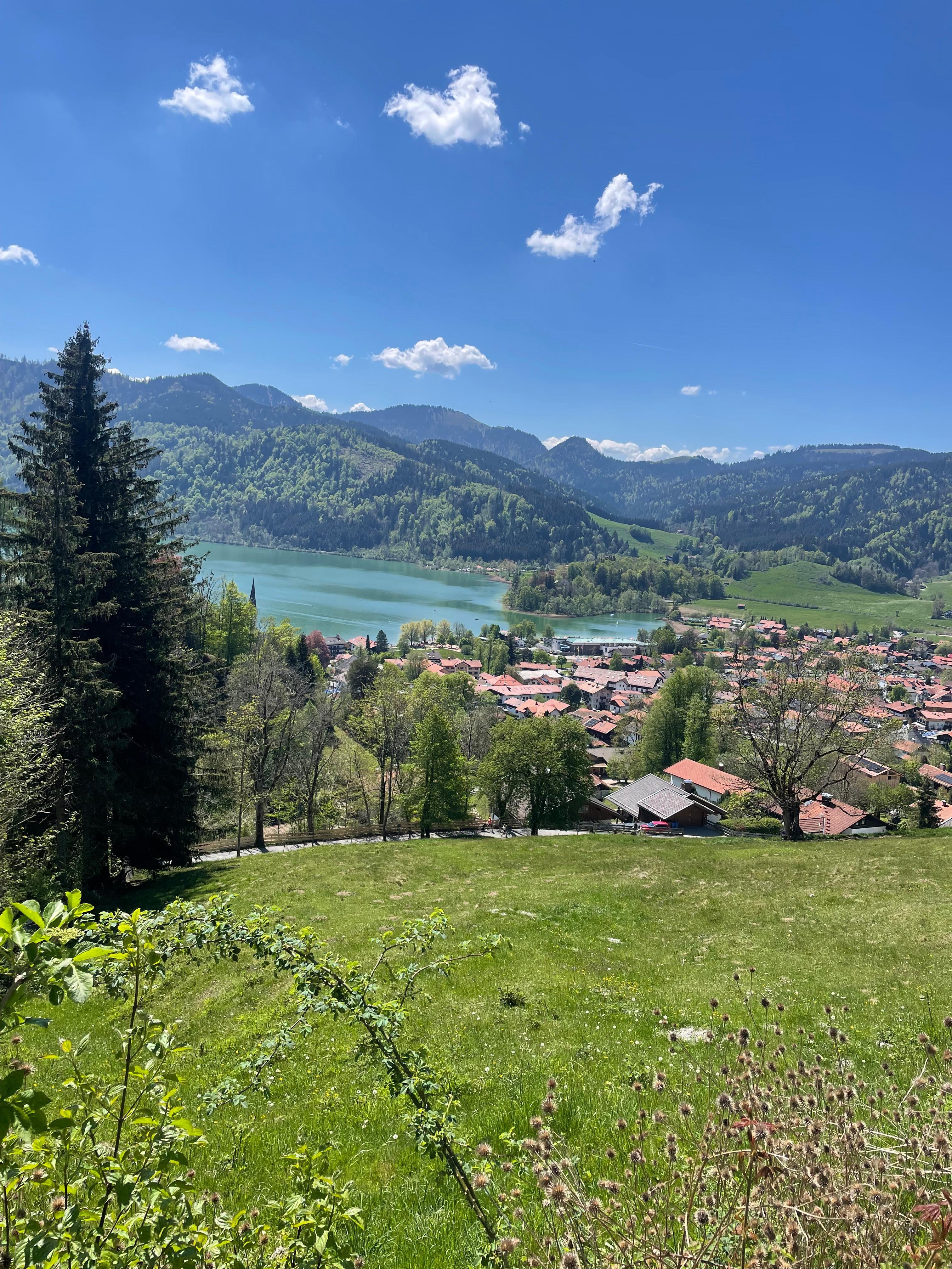 Blick auf dem Weg hoch zur Schliersbergalm