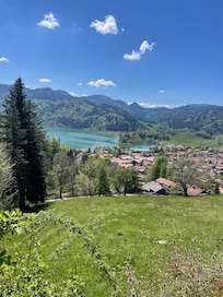 Blick auf dem Weg hoch zur Schliersbergalm