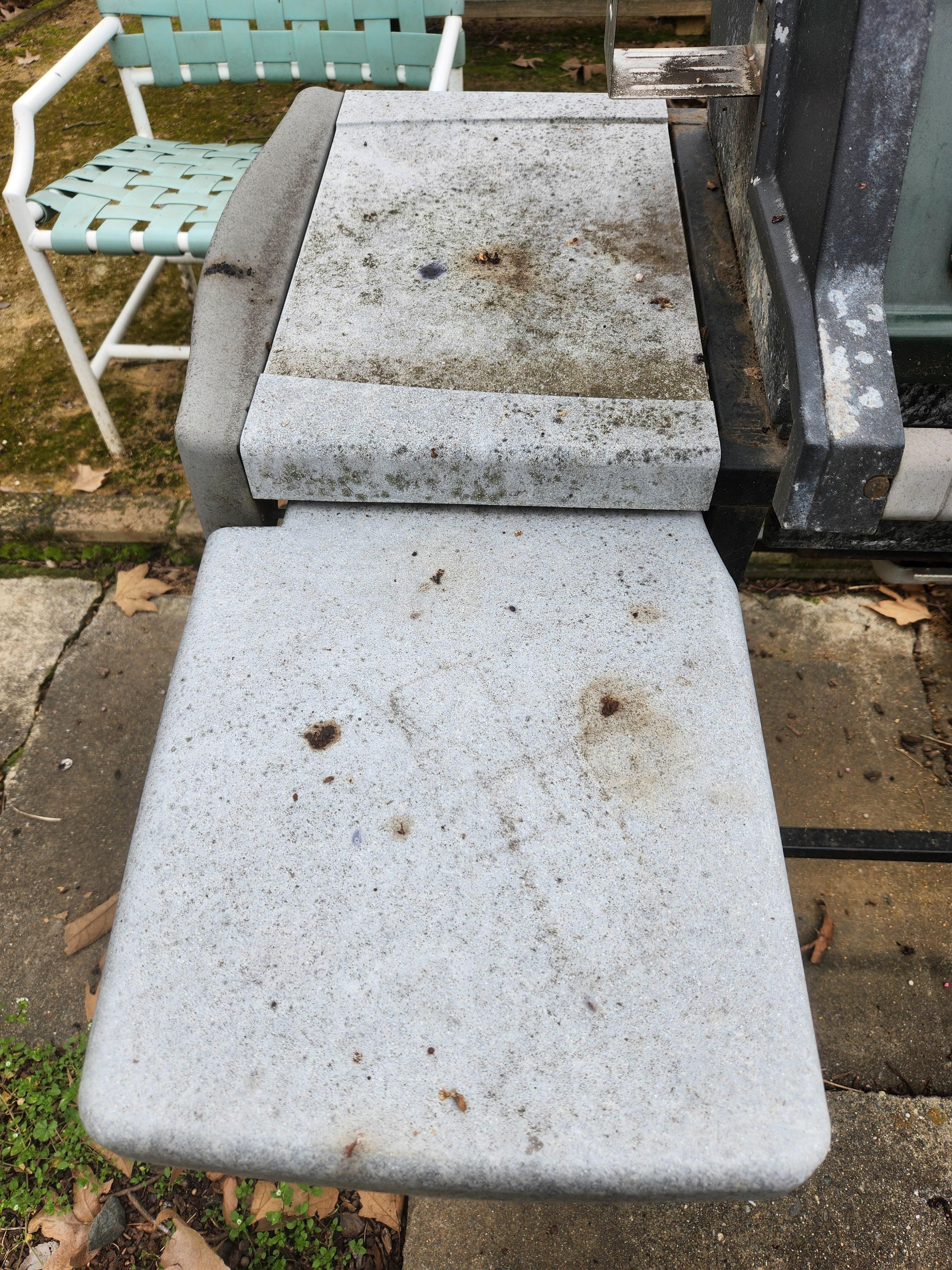Close-up of barbeque shelves