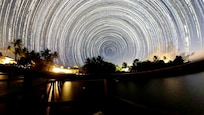 Night sky views from the private pier.