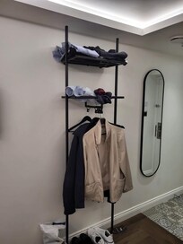 The only storage space available.