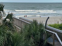Boardwalk from condo to beach.
