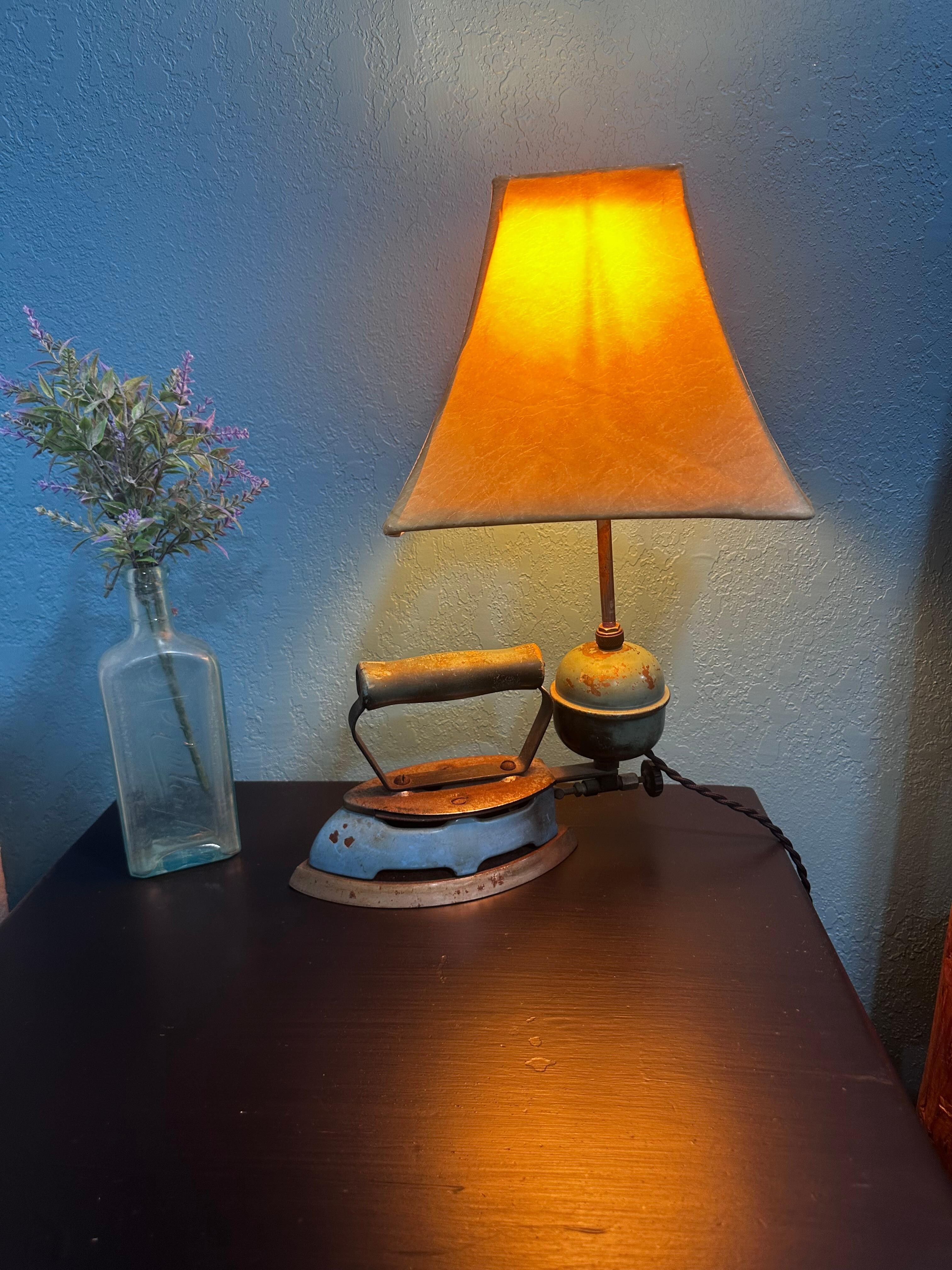 The house is equipped with many different repurposed, cute lamps!
