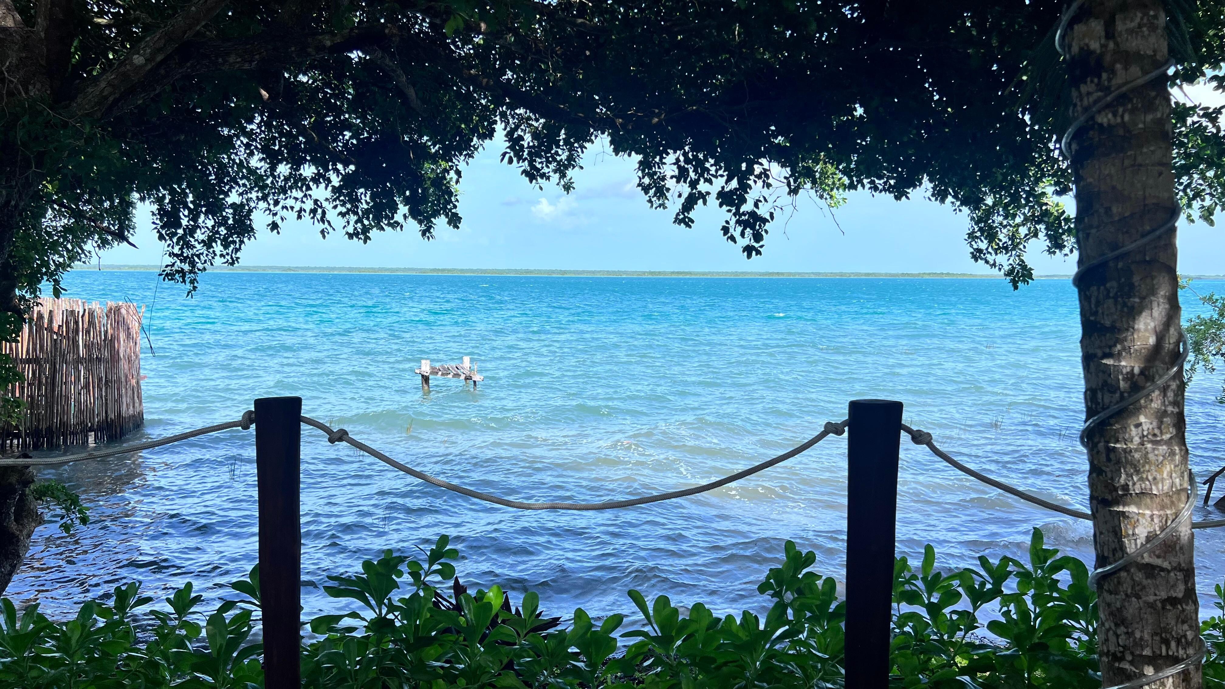 Sitting area by the lake