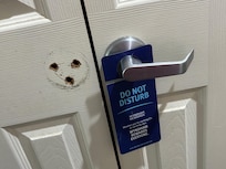 Holes in the closet door