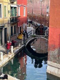 Blick aus dem Fenster wÀhrend des Carnevale