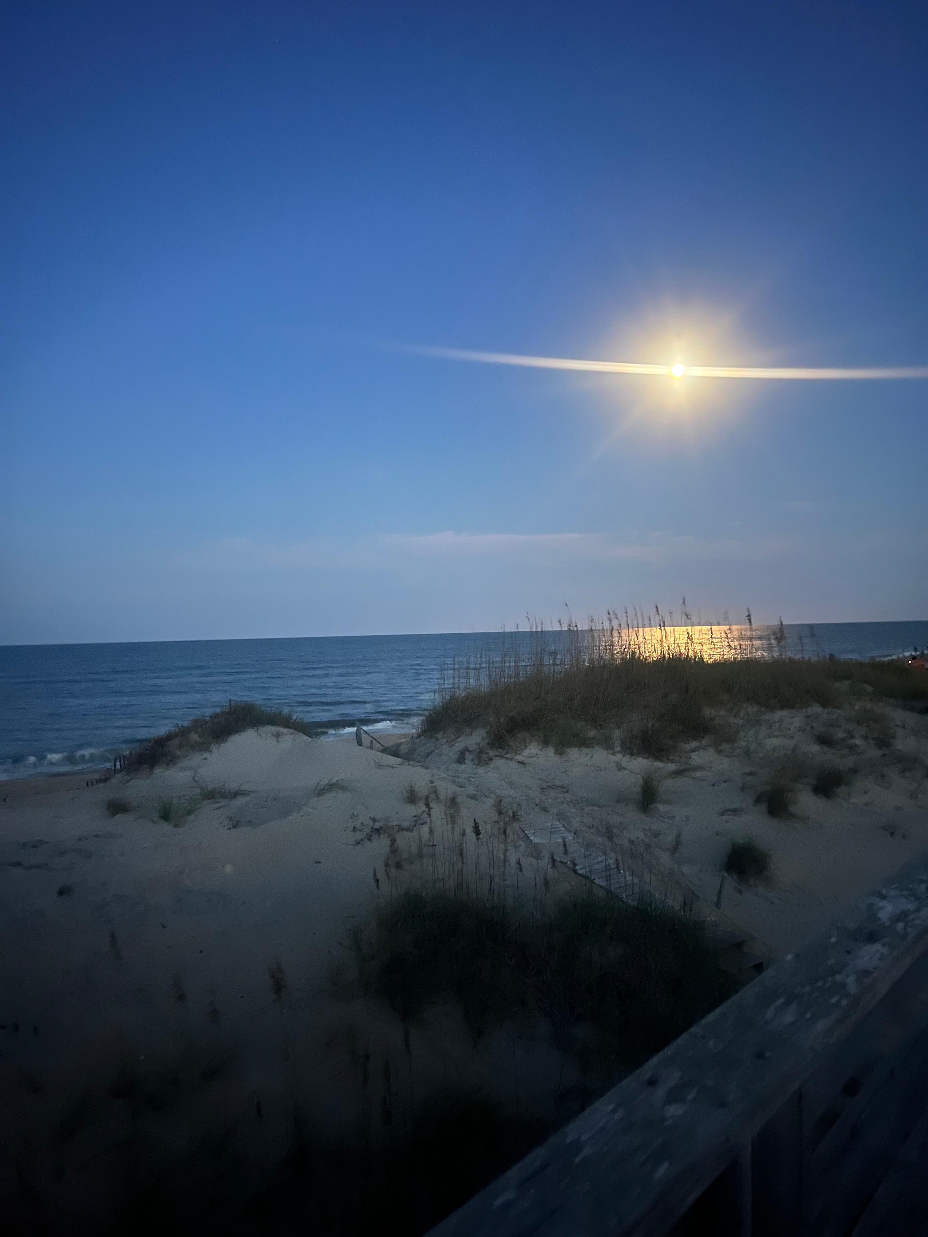 Moonrise from the deck