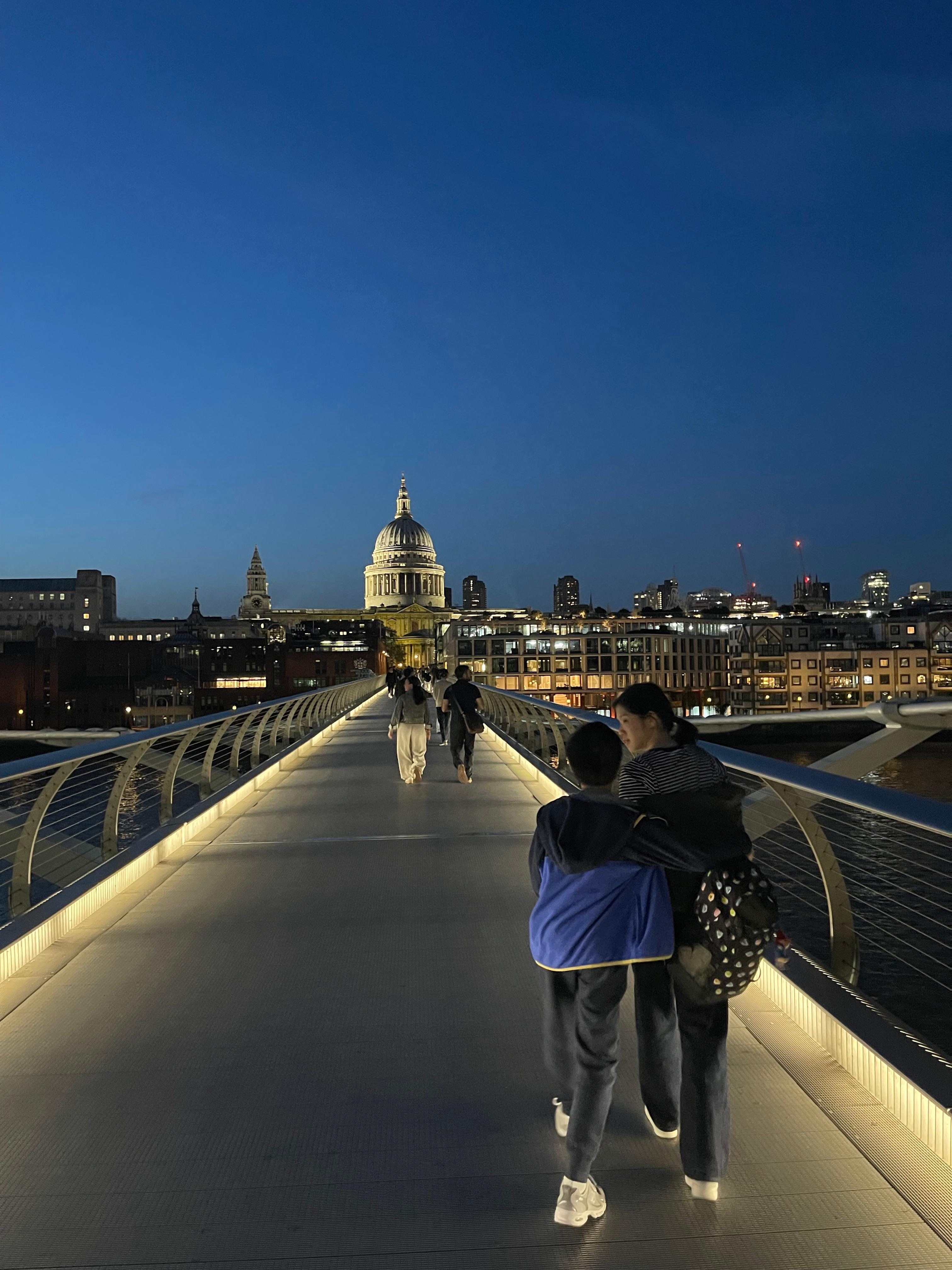 A walk along Millennium Bridge, just 5 minutes from the hotel.