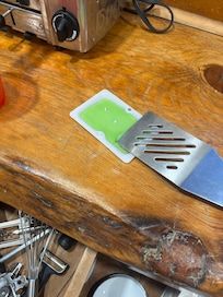 utensil stuck in rodent trap