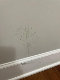 Another wall with unknown stains.