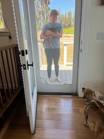 our dog loved the place - and the barn cat!