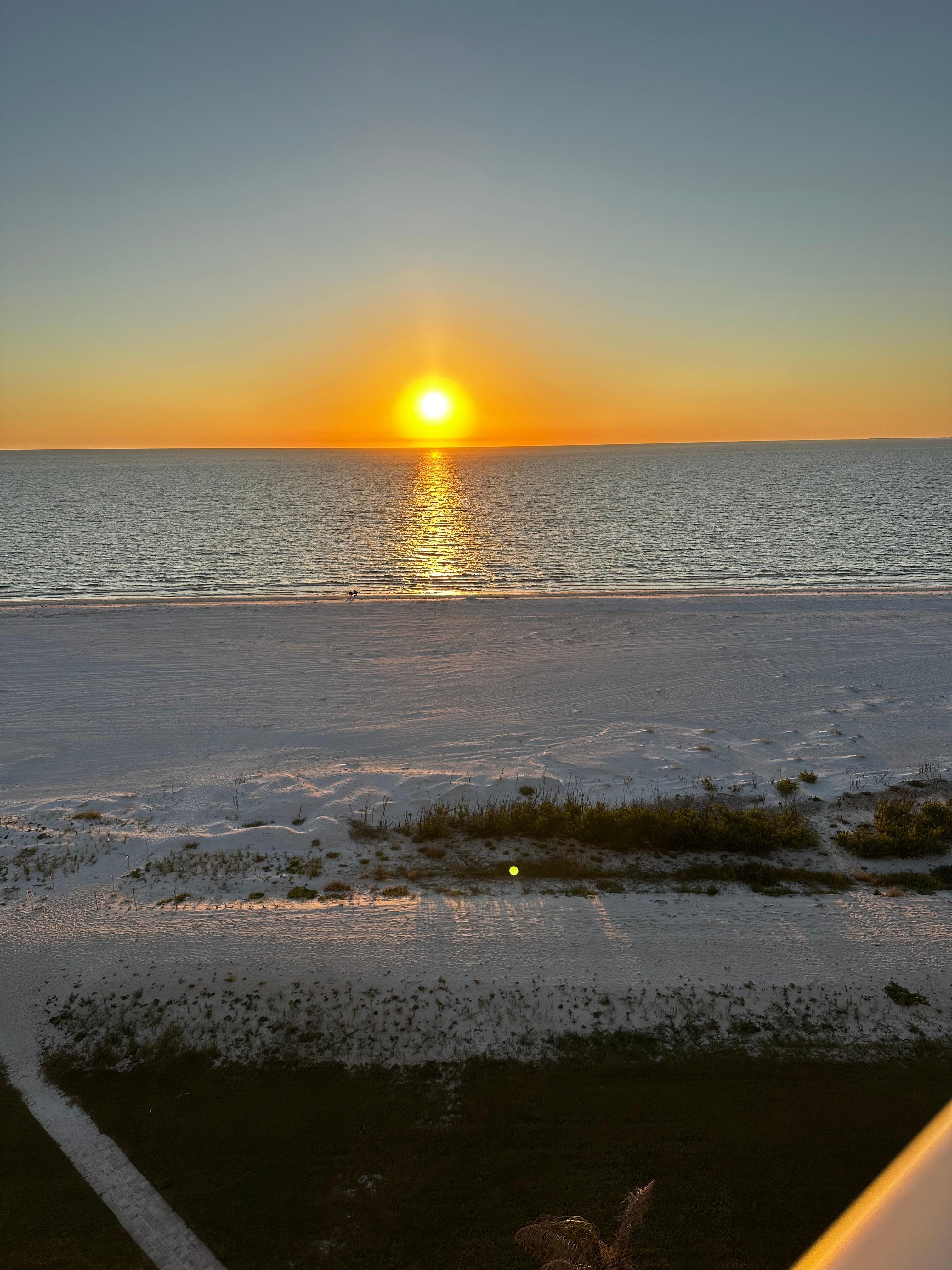 Sunset from the balcony 