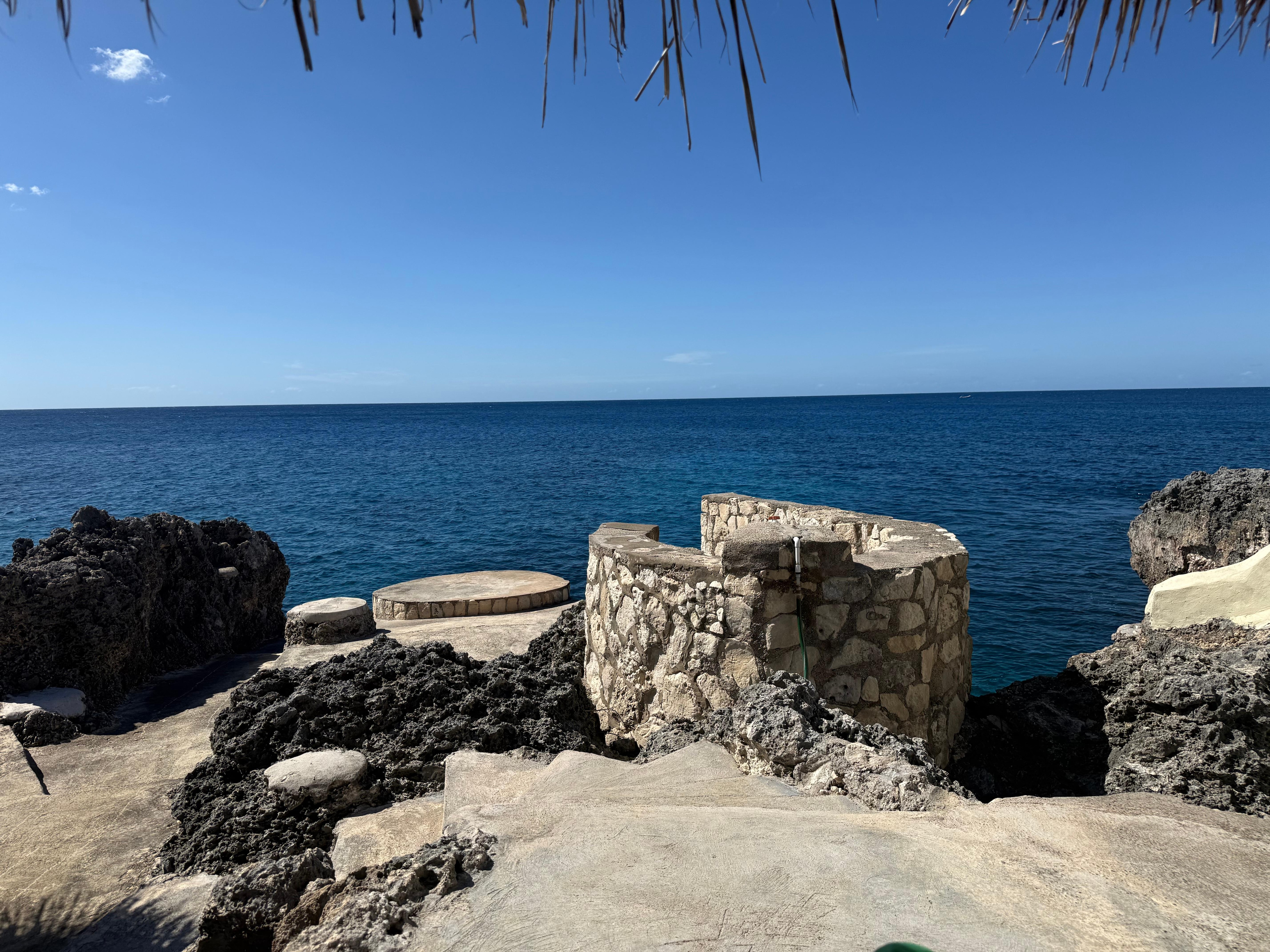 Sitting on the lounger and enjoying the sun