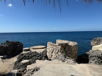 Sitting on the lounger and enjoying the sun