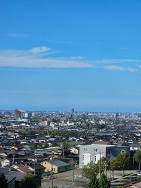 部屋から街が一望できました。