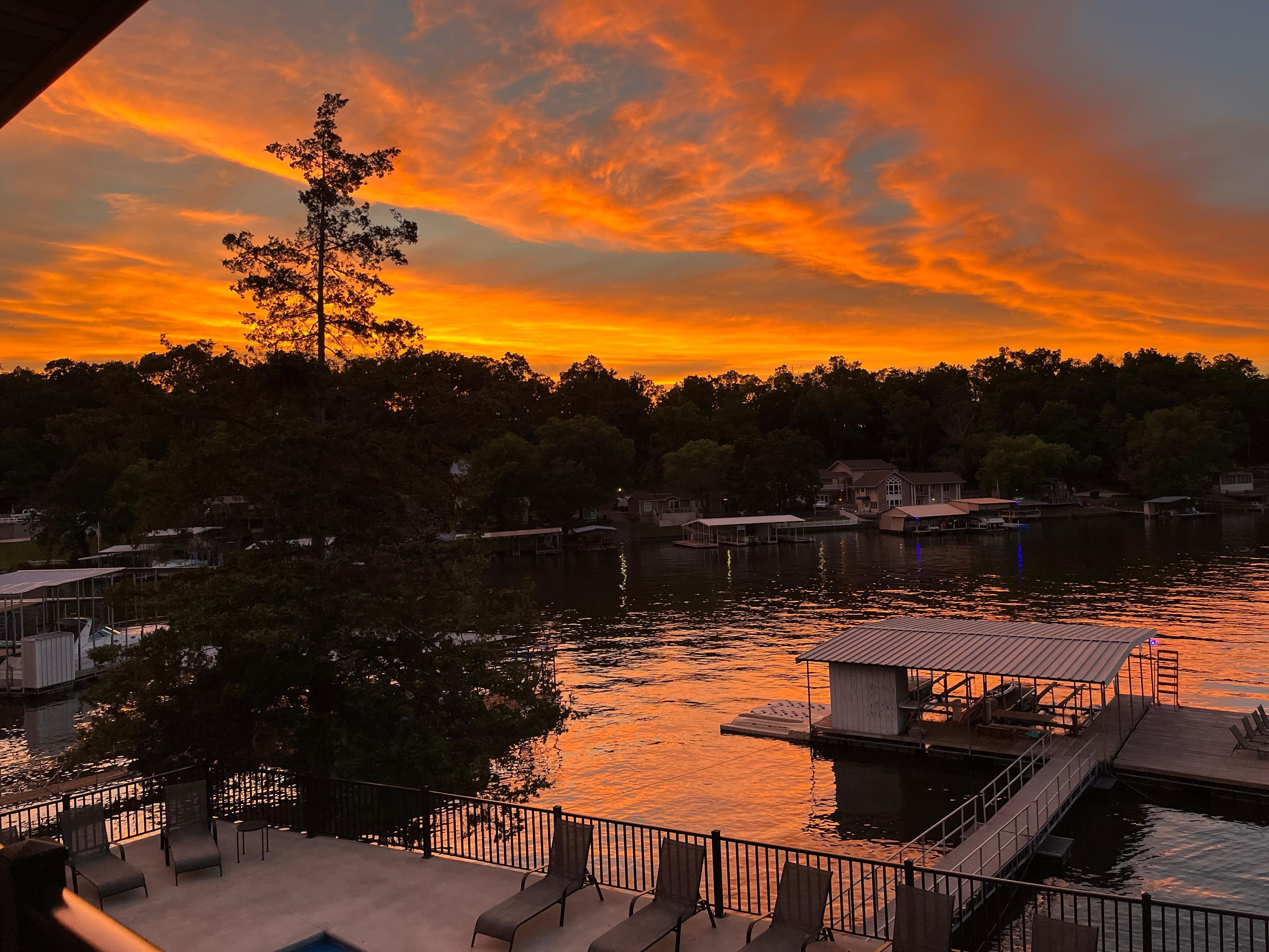 Sunset from upper deck