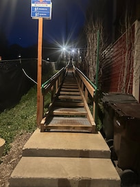 Stairs from Park City downtown to the house