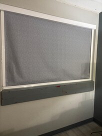 Paint around the windows chipped
