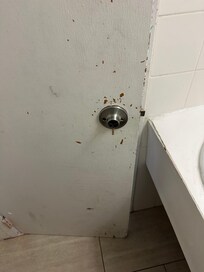 No bathroom doorknob