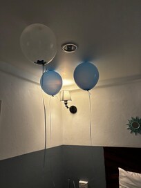 Room with anniversary decor, thank you