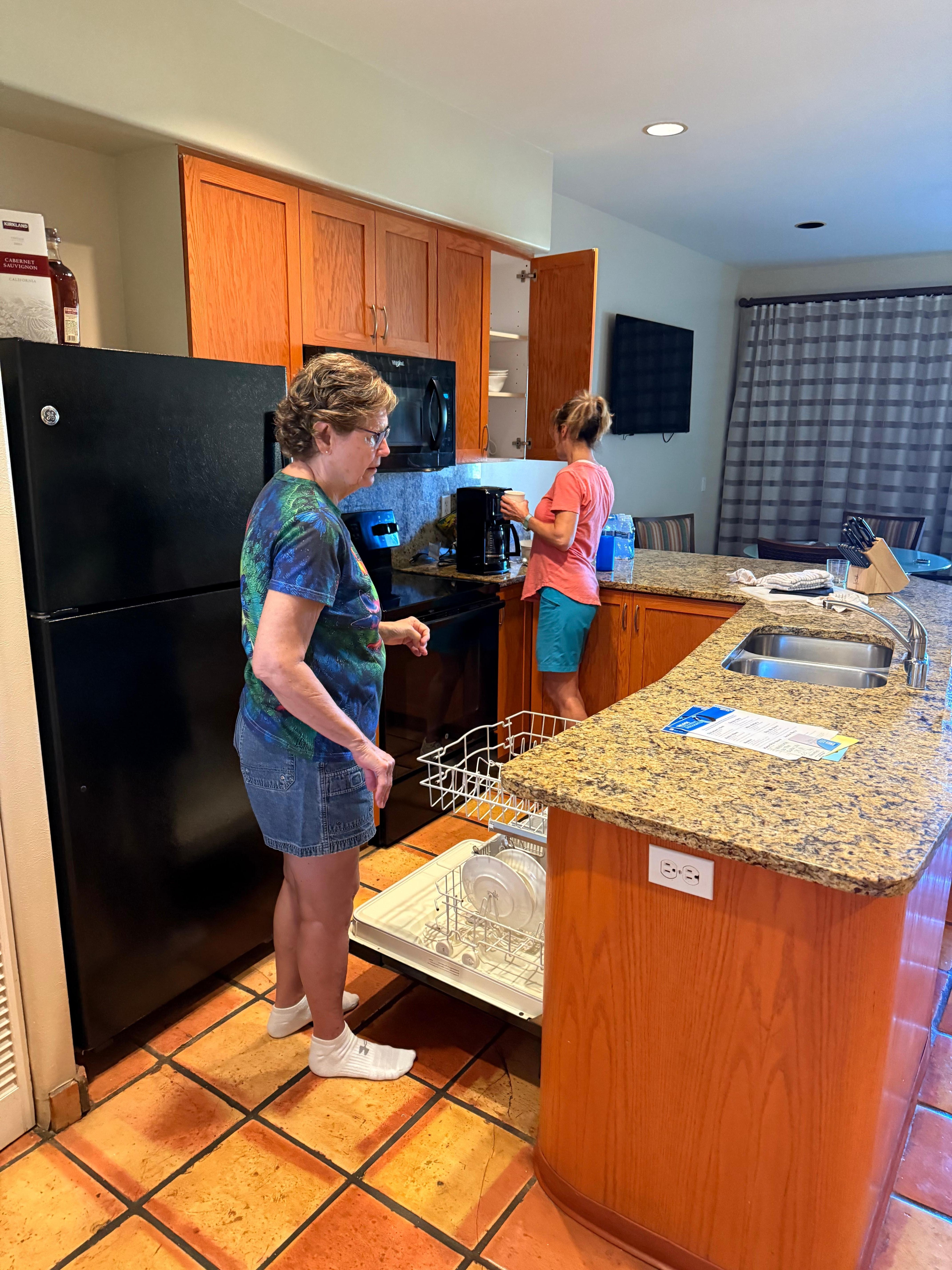 Checking out the kitchen