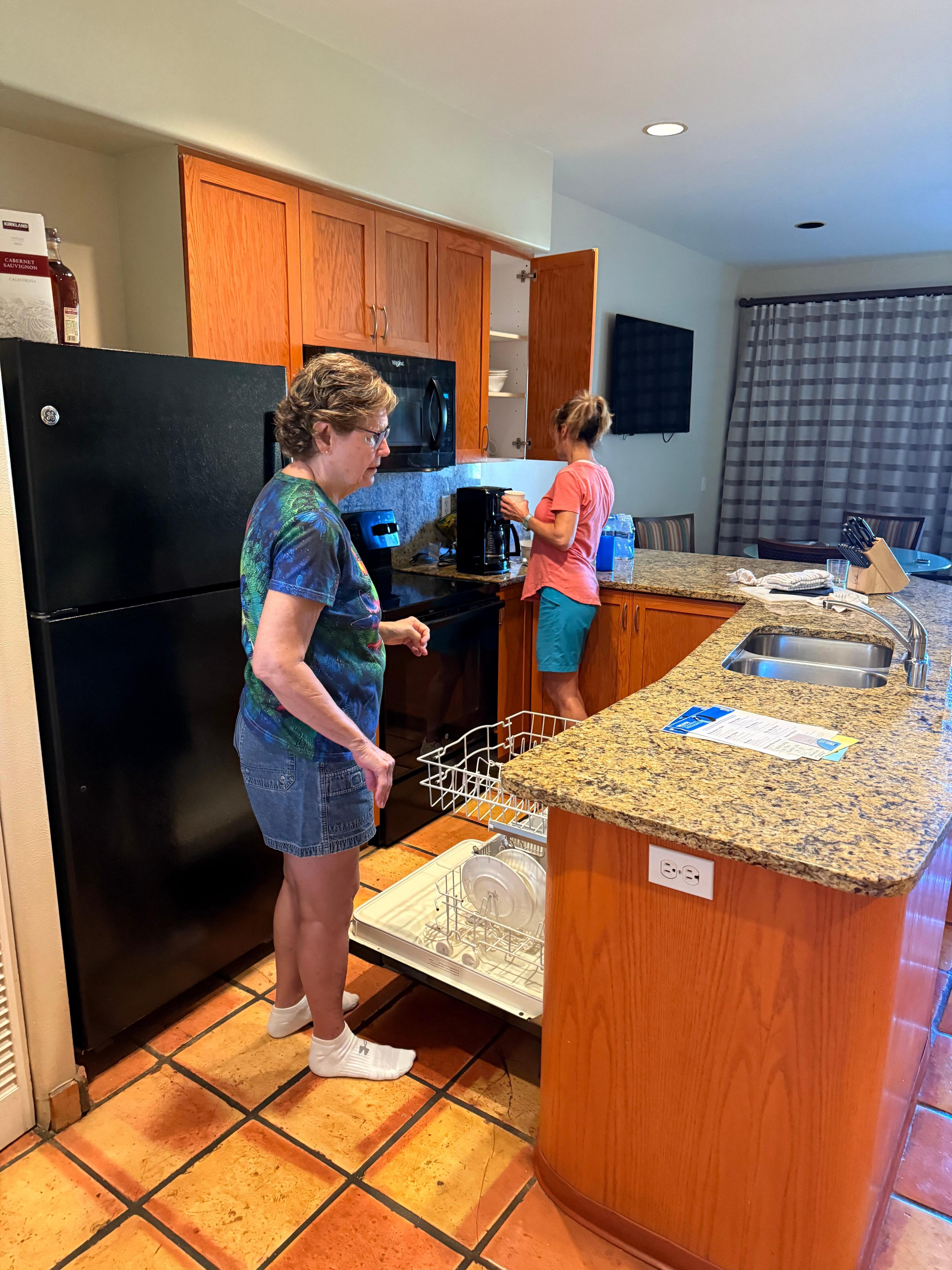 Checking out the kitchen