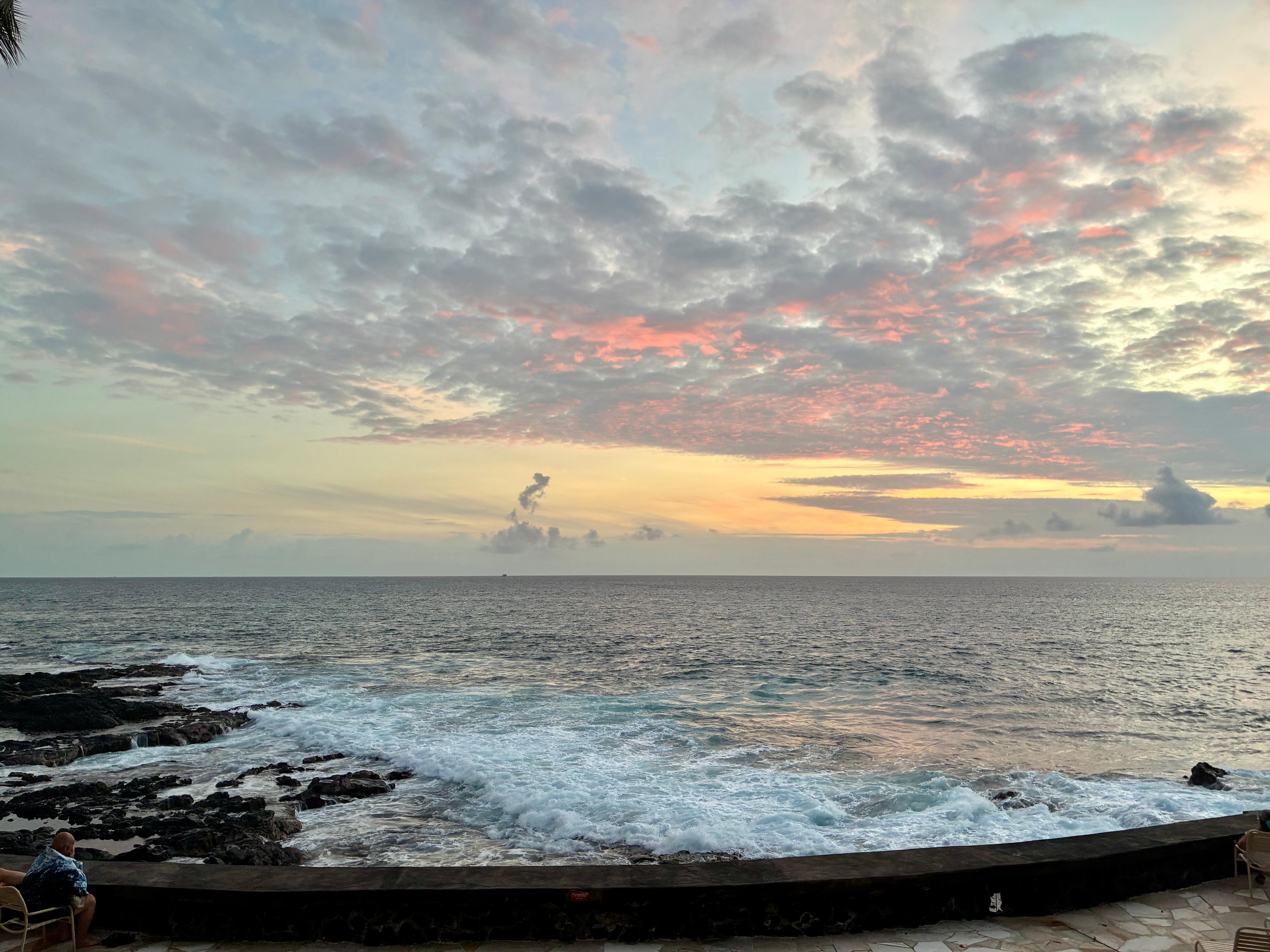 Evening view from the lanai 