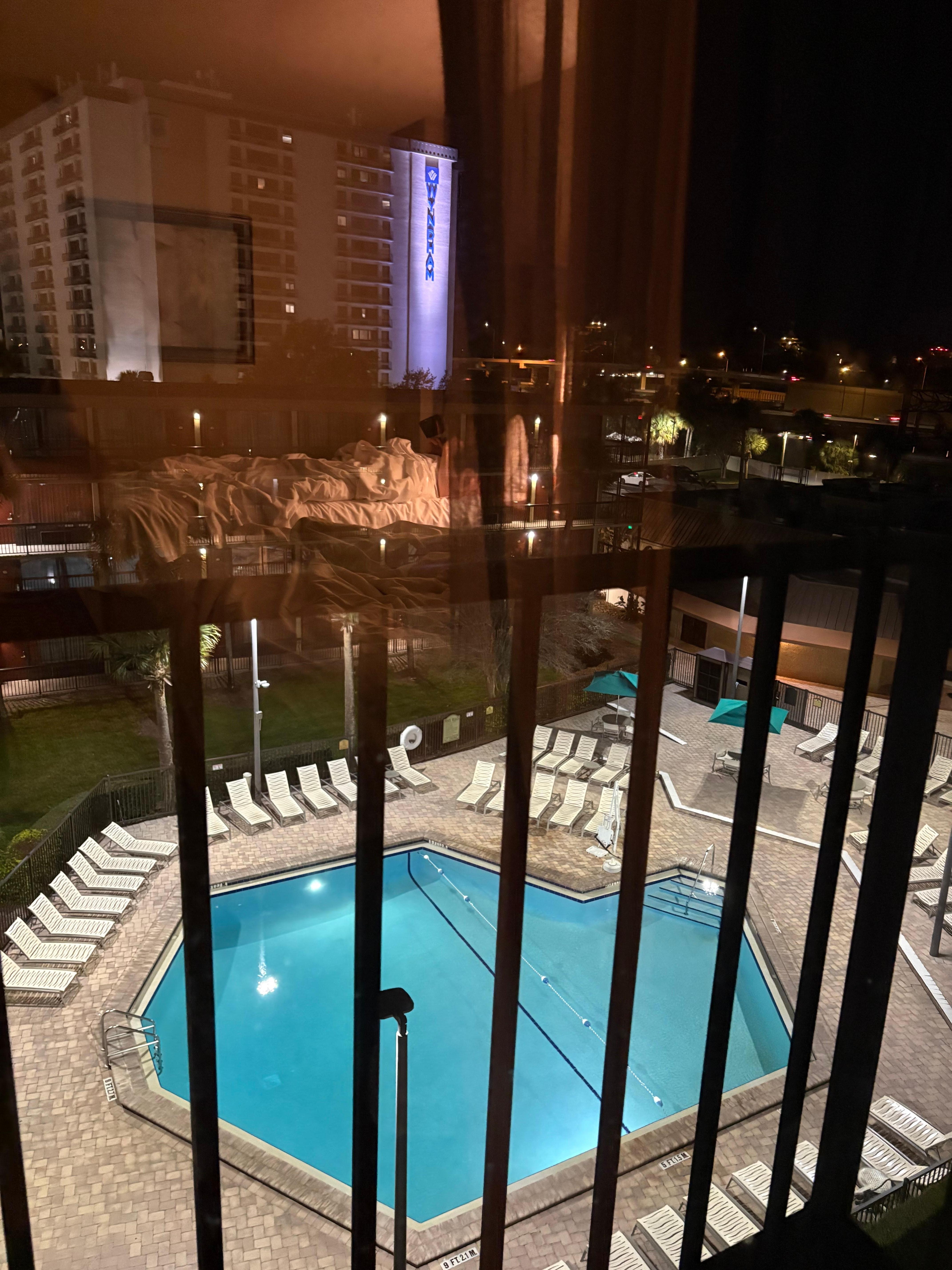 View of pool from our room