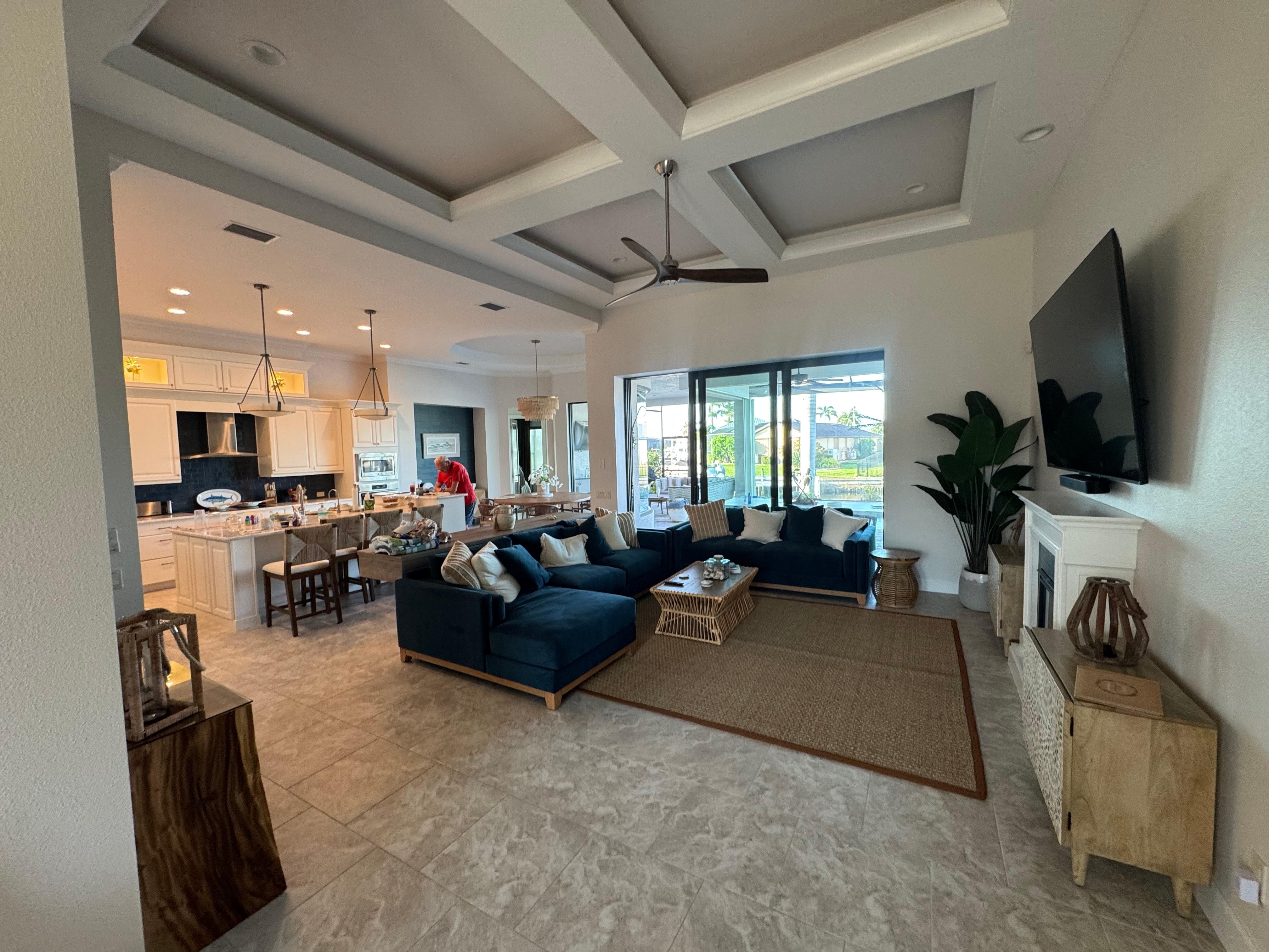 Beautiful open living space to gather, and feel at home.