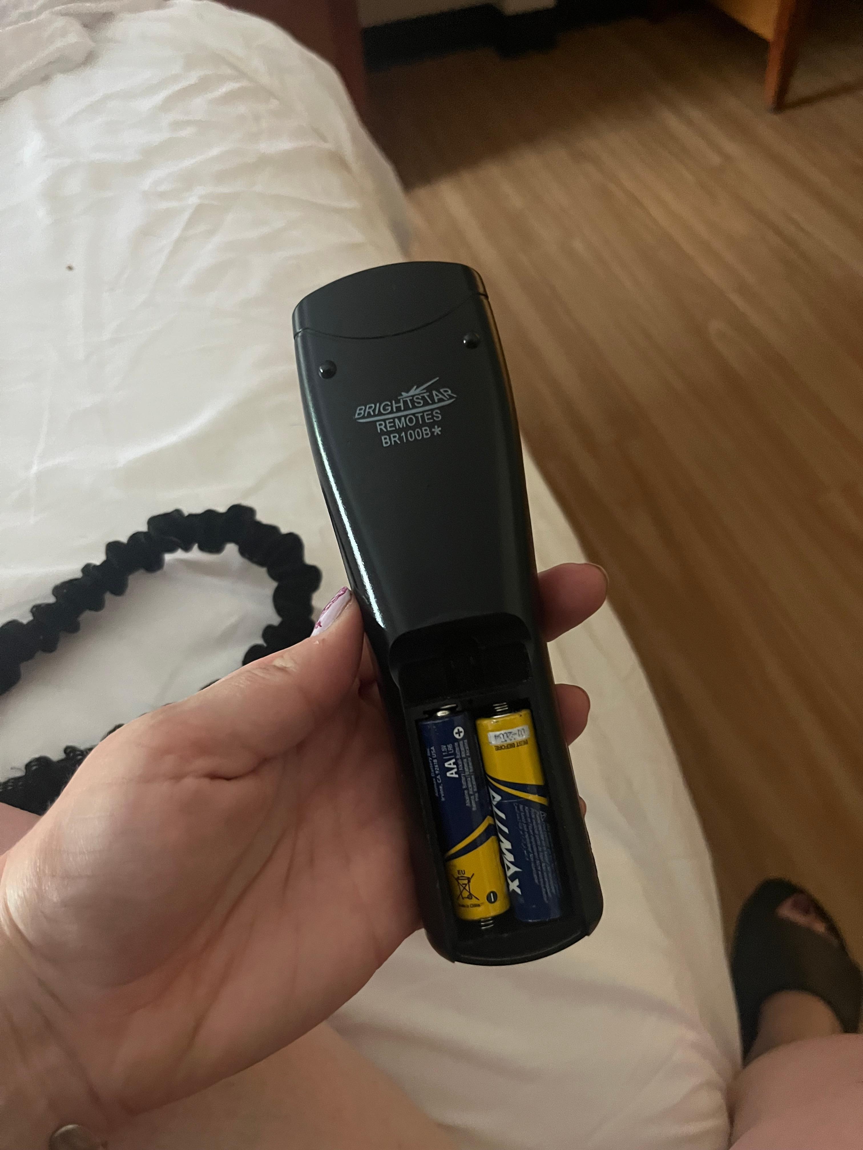 The back of the remote was gone