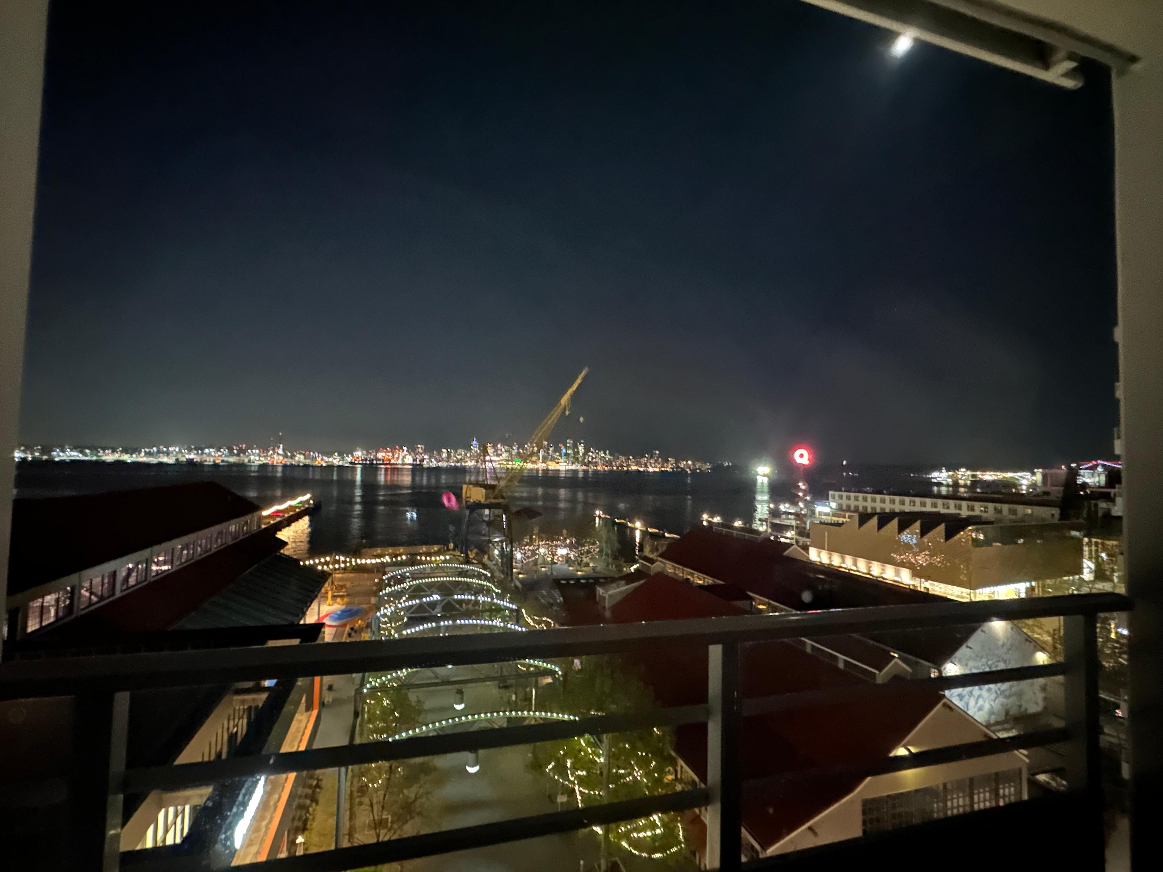 View from room(full harbour front view king room)