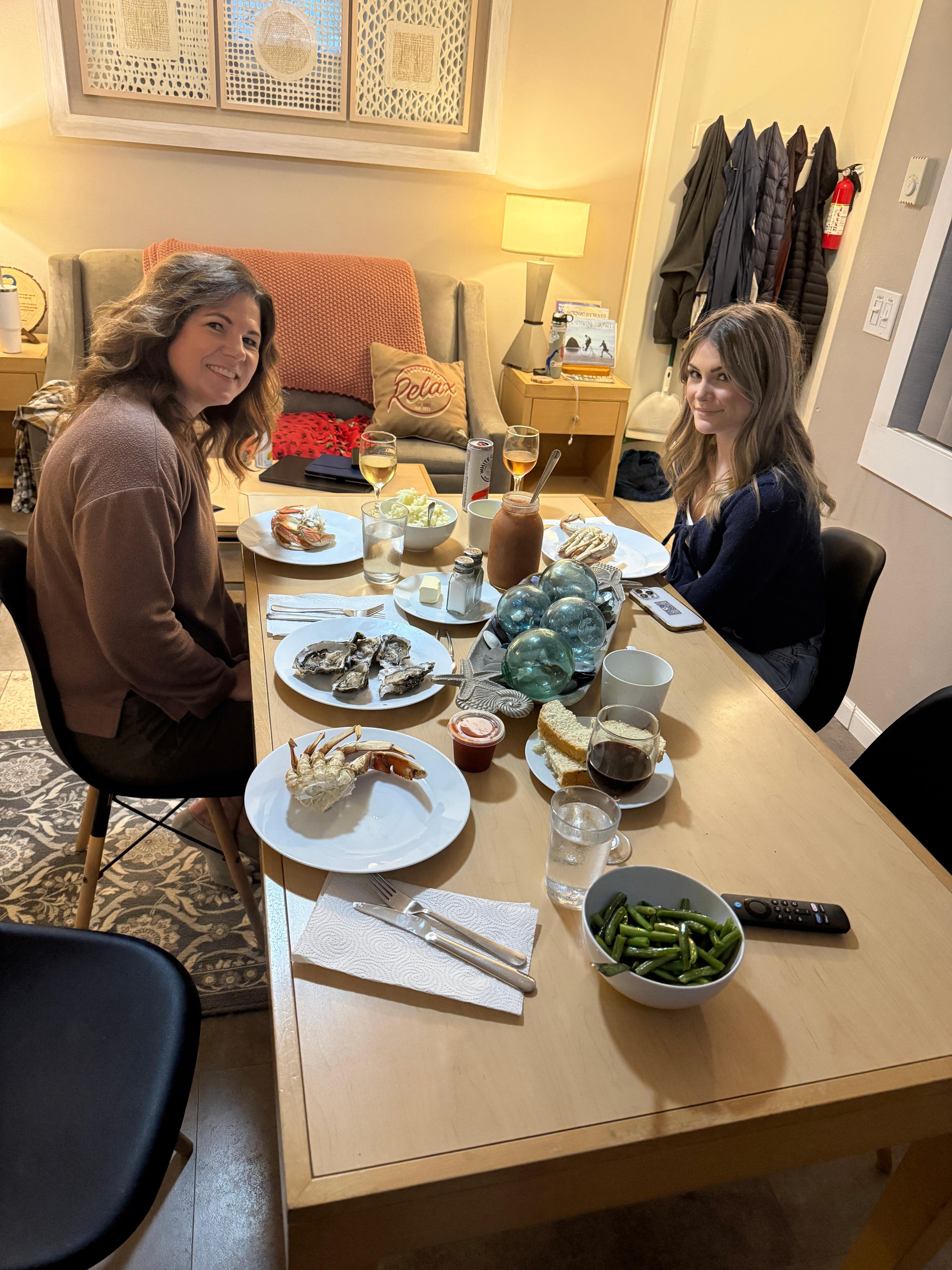 Thanksgiving on the coast, seafood of course from Ecola.