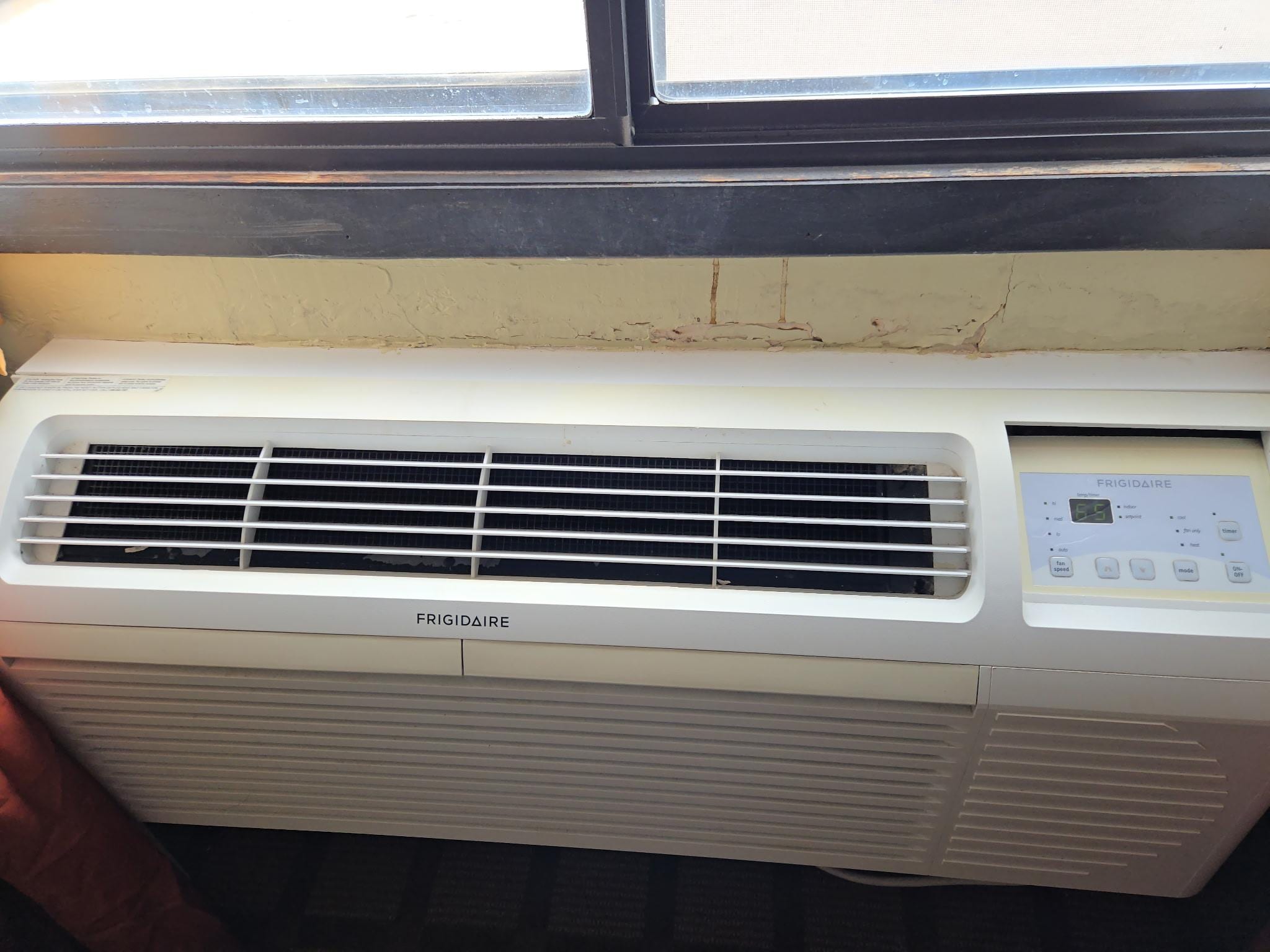 AC and window with mold
