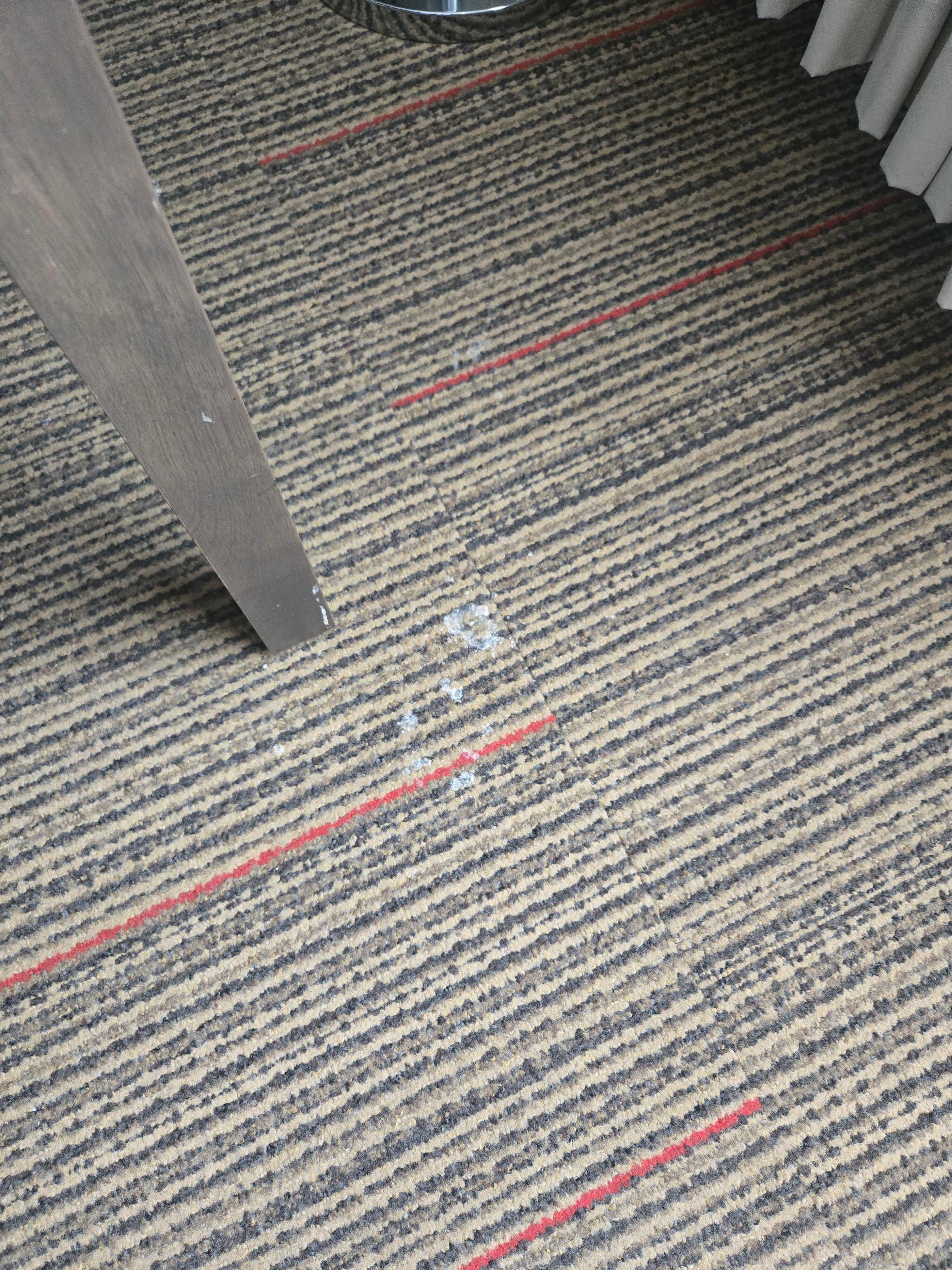 Stains on carpet