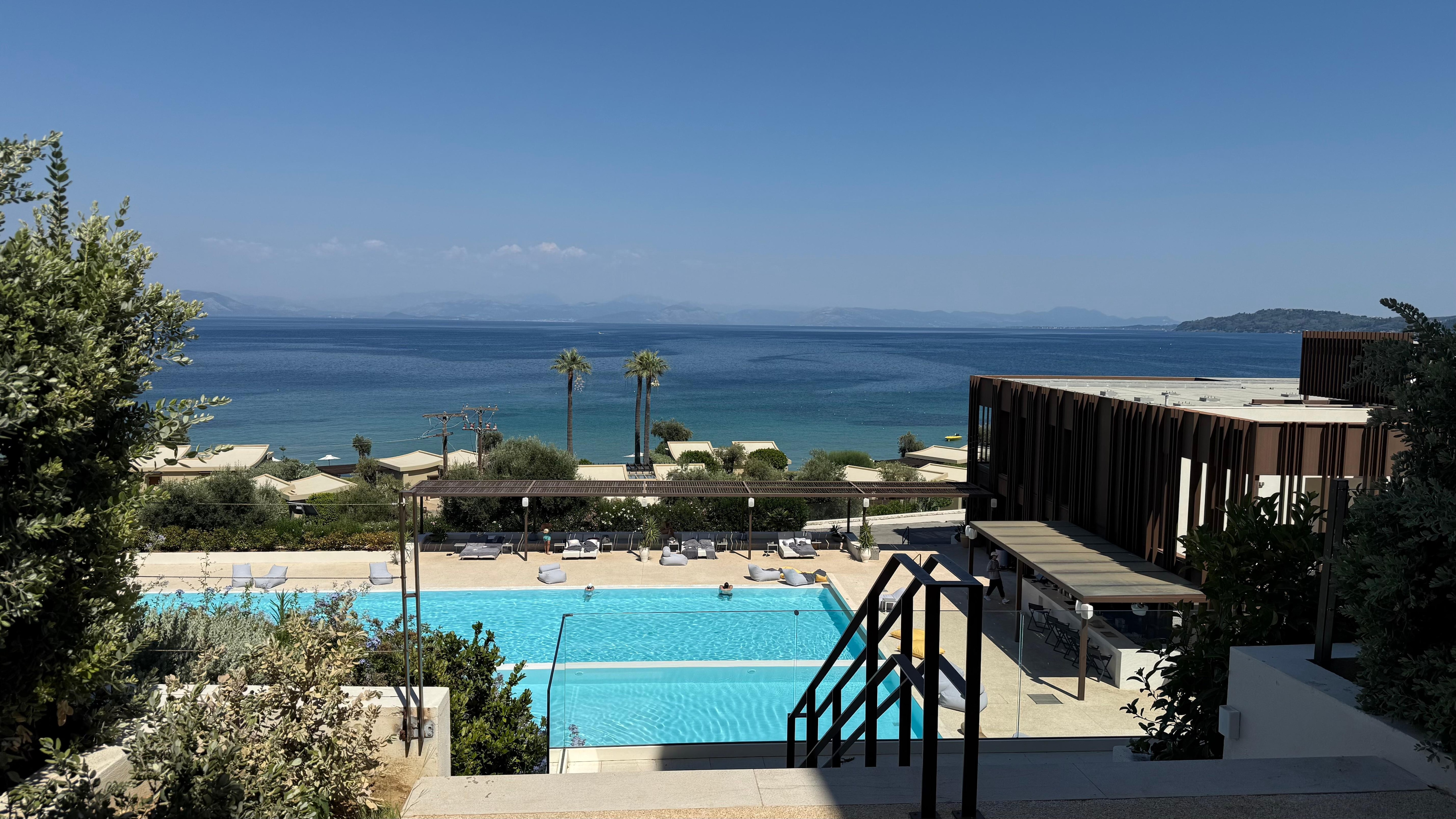 Zicht vanuit de grand opal suite