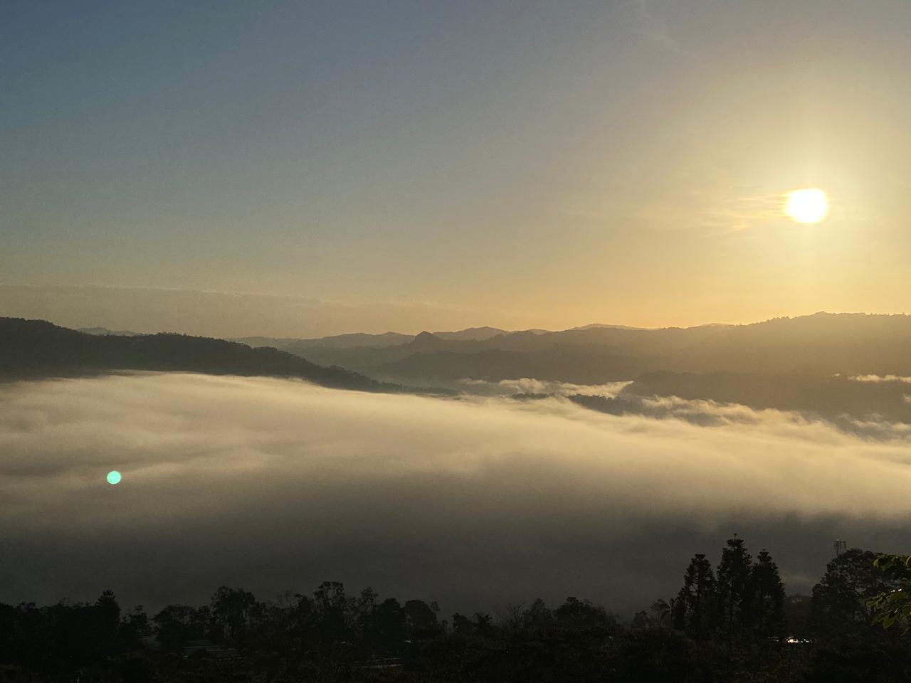 Amanecer desde el balcón 