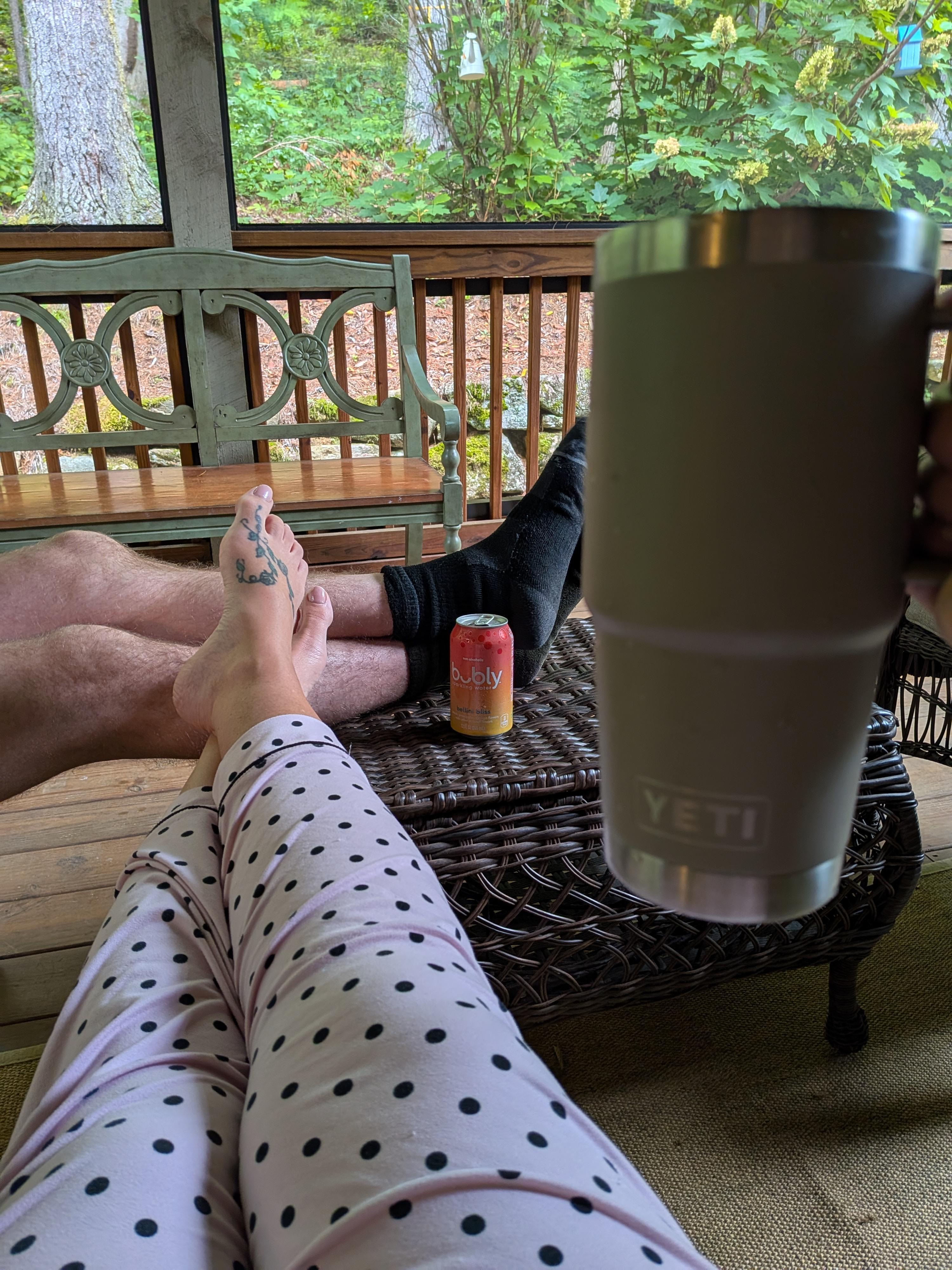Coffee on the patio☕