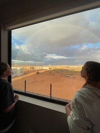 View out of one of the dining room windows.
